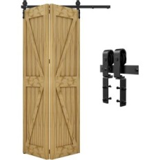 Kit voor deur Qinaixqm glijden en vouwen 91 cm, geen set