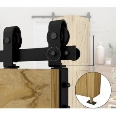 Sada pro dveře QINAIXQM Posunutí a skládání 91 cm, bez nastavení