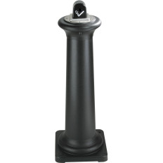 Gemeentelijke asbak met een metalen binnenzool Een grote capaciteit zwarte hoogte 97cm