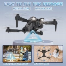 Droni idee 12 HD-kaamera reguleeritava RC FPV WiFi kokkuklapitavaga