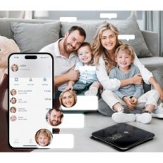 Digitalni Bluetooth LEPULSE FI2016LB Težina s BMI analiza izložbom