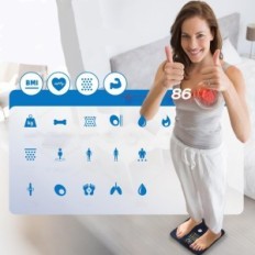 Digitaalinen bluetooth-leikkuu FI2016LB Paino BMI-analyysin näyttelyssä