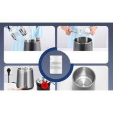 Used Hanchen water distiller, 304 stainless steel, 750 W, 4 L, dark gray