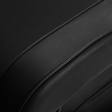 Gabbiano Friseurstuhl Continental schwarz — Detailaufnahme Armlehne