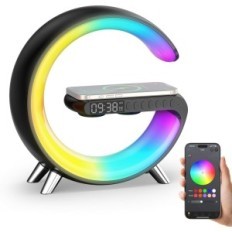 Äratuskell Speaker Wireless Laadija juhtimine valgusrakendusega