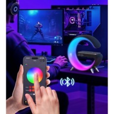 Äratuskell Speaker Wireless Laadija juhtimine valgusrakendusega