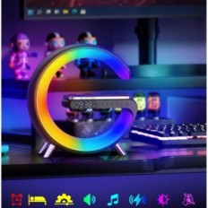 Vekkerklokkehøyttaler Trådløs laderkontroll med lysprogram