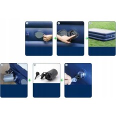 Única cama Tuomico 699C com bomba, 190x99x43 cm após o reparo