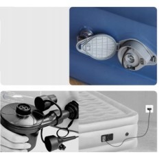 Enstaka Blowed Tuomico 699c säng med pump, 190x99x43 cm efter reparation