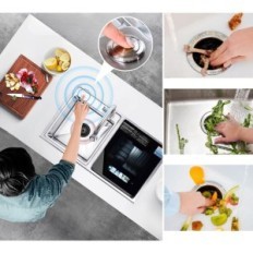 Moedor de resíduos de cozinha usados, 7,5 hp, silencioso com interruptor