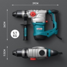 Použité ENEACRO SDS-PLUS vrták, 1500 W a 7 J, 4 funkce, modrá