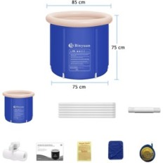 Badkuip voor hydrotherapie B & Y 75x75cm draagbare opvouwbare volwassene