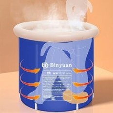 Badewanne für Hydrotherapie B & Y 75x75cm Tragbarer faltbarer Erwachsener