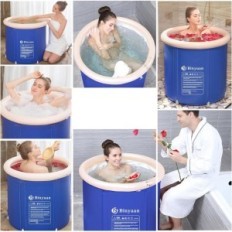 Badkuip voor hydrotherapie B & Y 75x75cm draagbare opvouwbare volwassene