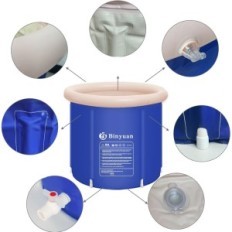 Μπανιέρα για υδροθεραπεία B & Y 75x75cm Φορητό πτυσσόμενο ενήλικα