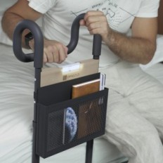 Barrière d'occasion pour le lit Ewigold Ew2 pour les aînés, avec poignée ajustable