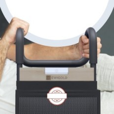 Barrera usada para la cama EWIGOLD EW2 para personas mayores, con asa ajustable