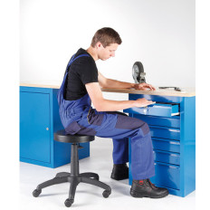 Sgabello rotativo del workshop Taberet basato sulla base online