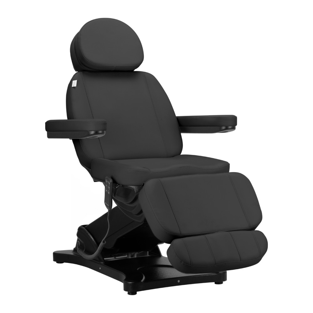 Elektrisk kosmetikstol SILLON CLASSIC 3 motorer sort — forfra