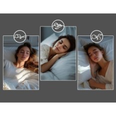 DWR 40x80 dolje jastuci (2 kom.) 3 komore od pamuka i pića pamuka Eko