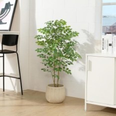 Τεχνητή Moringa Tree Cuseila 120 cm φυτό σε ένα δοχείο για εσωτερική διακόσμηση