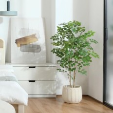 Künstliche Moringa-Baumkennung 120 cm Pflanze in einem Topf für Innendekoration