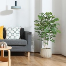 Künstliche Moringa-Baumkennung 120 cm Pflanze in einem Topf für Innendekoration