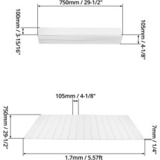 Fällbar badkar SHELF QWORK WD10919 Vit PVC 170x75 cm för badrum