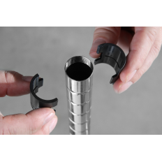 Étagère de stockage pliable avec étagères réglables en fil - 5 niveaux - Hendi 812204