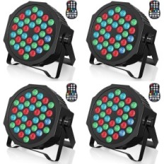 LED DISCO RGB ZQ01104 lamper Disco Light 7 MODER SET 4 PCS.
