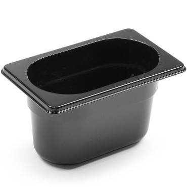 Ganders General Gaster Gn 1/9 de policarbonato preto 176x162x100mm 1L Hendi 862827