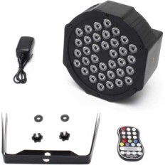 LED DISCO RGB ZQ01104 lempos Disko šviesos 7 režimai Nustatyti 4 vnt.