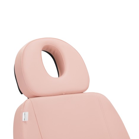 Electric cosmetic chair SILLON CLASSIC 3 motors pink with black base — side view