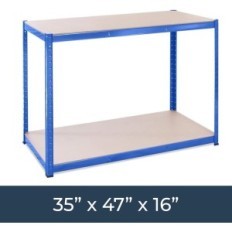 Table d'atelier et d'étagères, étagères durables pour le stockage
