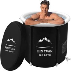Bain de glace pliant avec couvercle, diamètre 80 cm, 402 l
