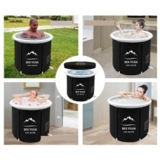 Folding ice bath with cover, diameter 80 cm, 402 L