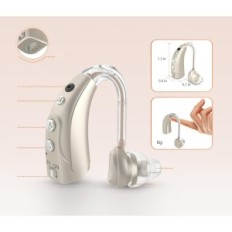 HiBriQ 1710D-G hearing aid with 4 EQ, silencing and sound adjustment