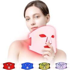 LED removing mask with 4 colors LED therapy for rejuvenation and acne treatment