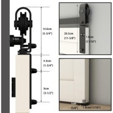 TSMST-schuifdeuren SET 76,3 cm tot twee vleugels