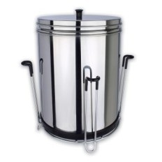 Filtro de aço inoxidável do sistema de filtragem de água de Newton 12L danificado / usado (x2) com a torneira