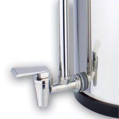 Sistema de filtración de agua Newton 12L Dañado / usado con filtro de flúor de acero inoxidable y filtro de piedra (x2) con el g