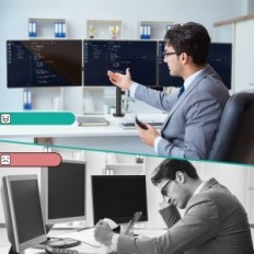 Titolare per monitor neri da 3 m003. Capacità regolabile da 24 "Black 24" 7 kg