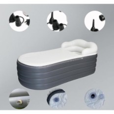 Bagno portatile usato gonfiabile XL XL con coperchio e pompa 168 × 76 × 68 cm