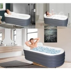 Použitá přenosná koupelna nafukovací XL s krytem a čerpadlem 168 × 76 × 68 cm