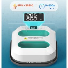 Presse thermique MEFINE 22,8x22,8 cm avec minuterie et éteindre automatiquement