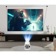 RESTEQ Projektor kina domowego HD Android 11 z WiFi 6 i Bluetooth 5.0