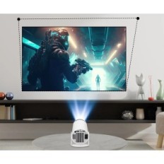 RESTEQ Projektor kina domowego HD Android 11 z WiFi 6 i Bluetooth 5.0