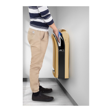 Sušička nástenného vrecka. Elektrická ruka. Zlato 1200W Physa Bari Gold