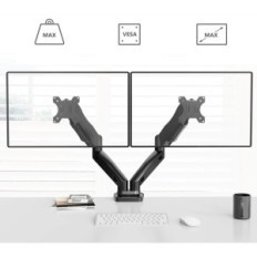 Griffe 2 Monitore Willy GSMP002 Einstellbarer Vesa-Gashalter mit C-Schnalle 19.8 lb Ausstellung