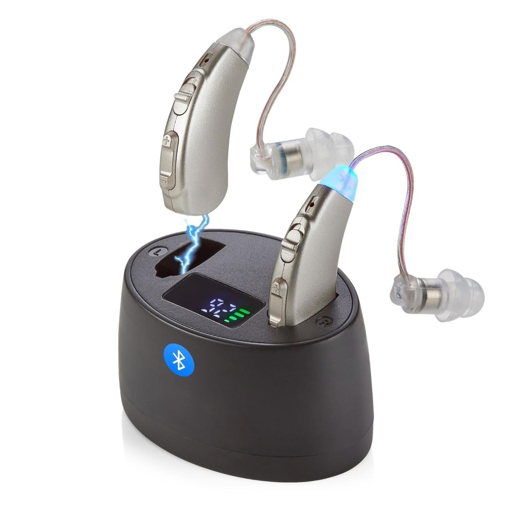 Usado Aparelho de Audição MEDCA Z128-BT Bluetooth para idosos com casal de redução de ruído